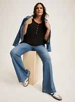 V-Neck Heritage Slub Henley