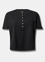 V-Neck Heritage Slub Henley