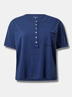 V-Neck Heritage Slub Henley