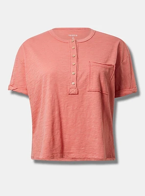 V-Neck Heritage Slub Henley