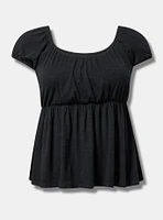 Babydoll Scoop Neck Top