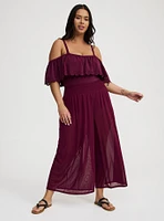 Retro Wire-Free Off-Shoulder One Piece