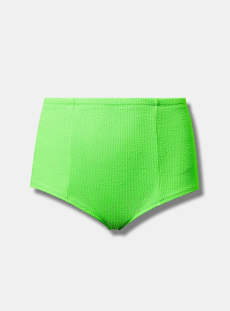 Textured Strappy Back Swim Bottom