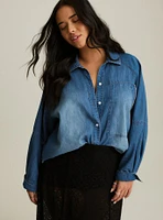 Festi Denim Button-Up Shirt