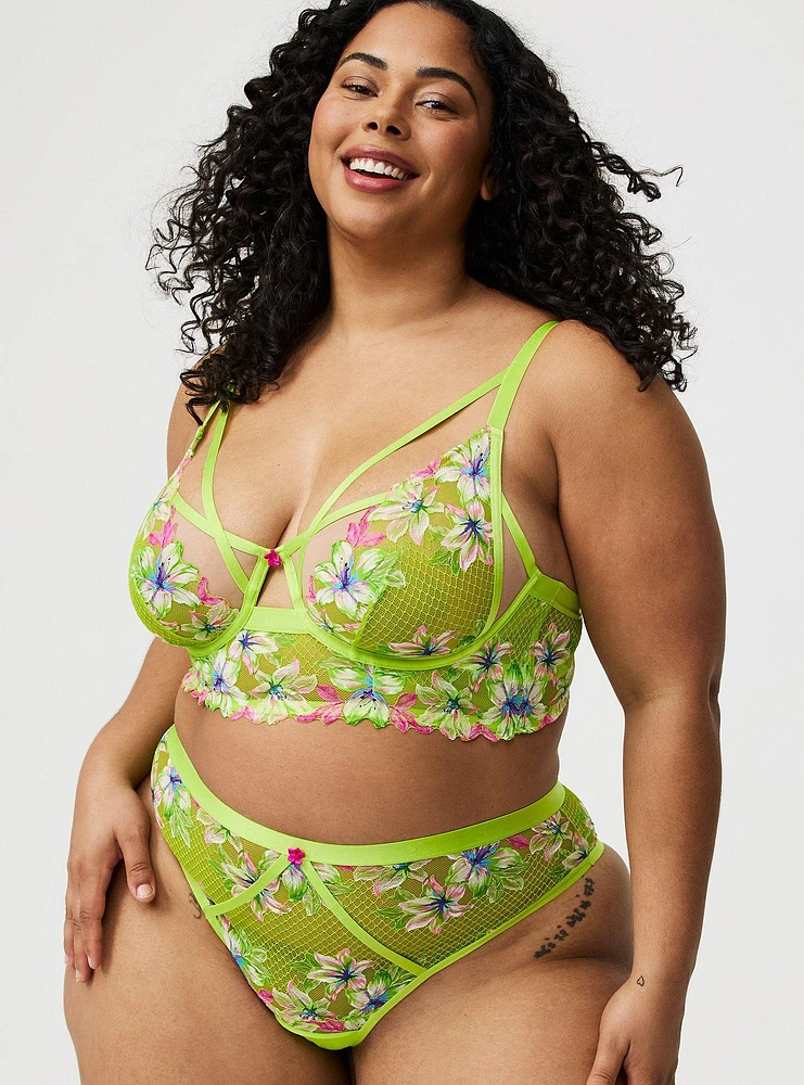 Lace Strappy Underwire Bra