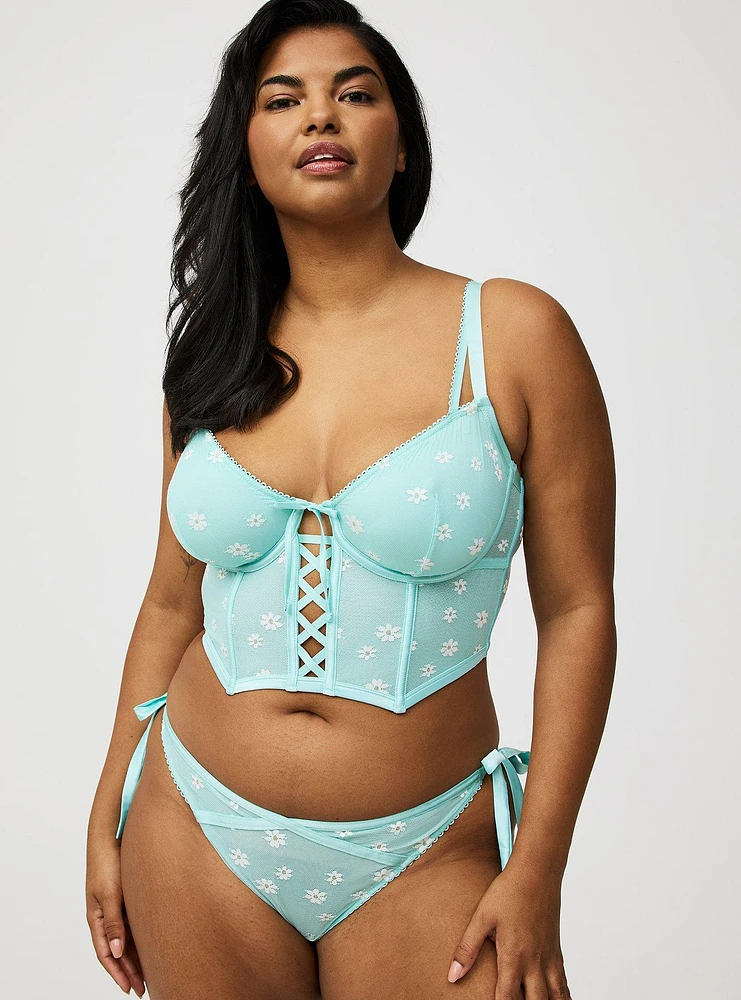 Daisy Lace Underwire Bustier