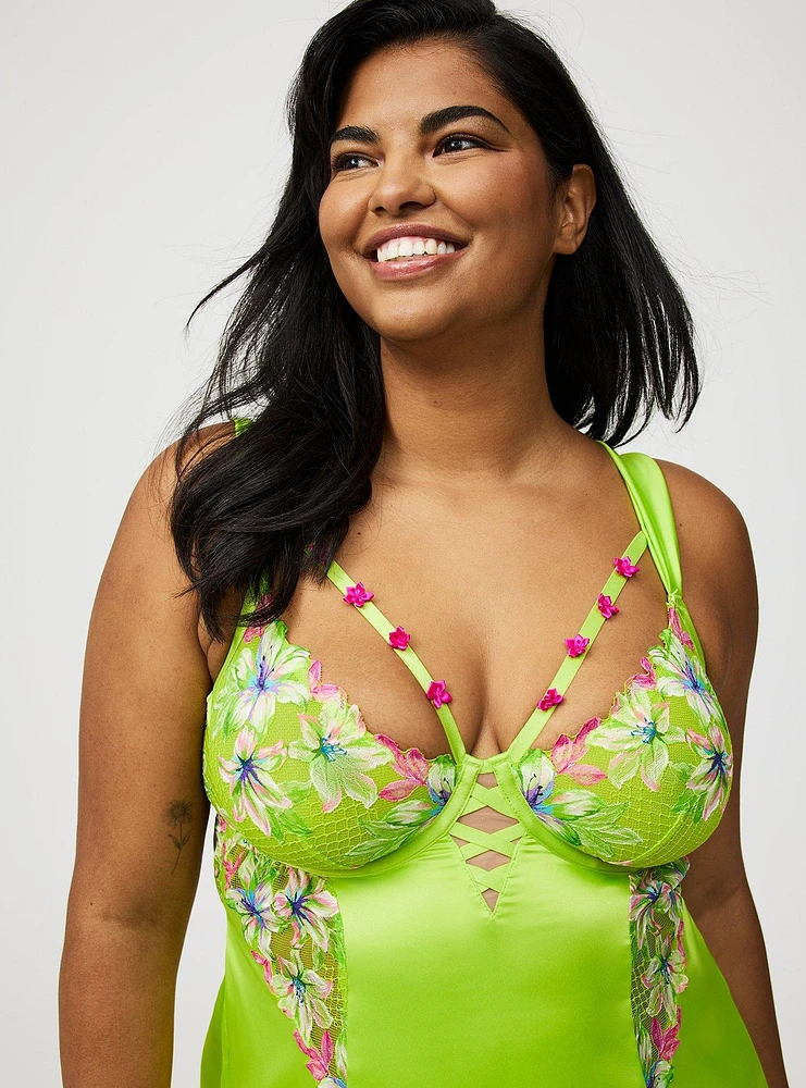 Lily Lace Underwire Slip Dress