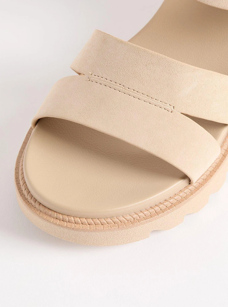 Two-Strap Flatform Sandal (WW