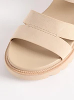 Two-Strap Flatform Sandal (WW