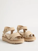 Two-Strap Flatform Sandal (WW