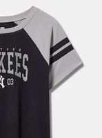 New York Yankees Fitted Cotton Varsity Tee