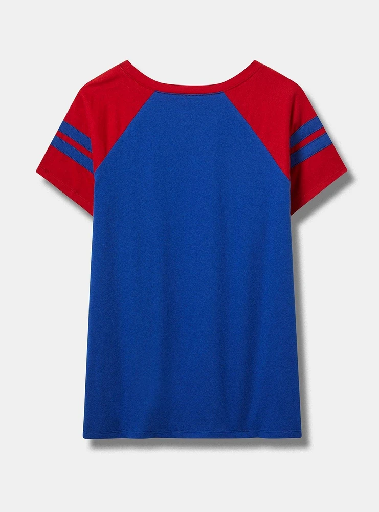 Chicago Cubs Fitted Cotton Varsity Tee