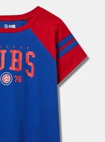 Chicago Cubs Fitted Cotton Varsity Tee