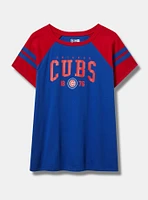 Chicago Cubs Fitted Cotton Varsity Tee