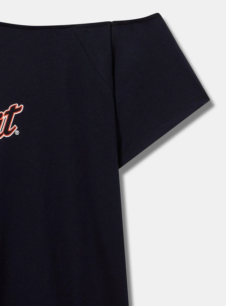 Detroit Tigers Cotton Off-Shoulder Tee