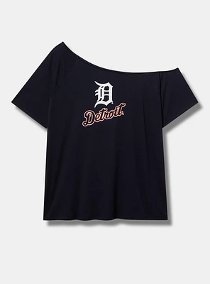 Detroit Tigers Cotton Off-Shoulder Tee