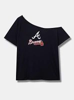 Atlanta Braves Cotton Off-Shoulder Tee