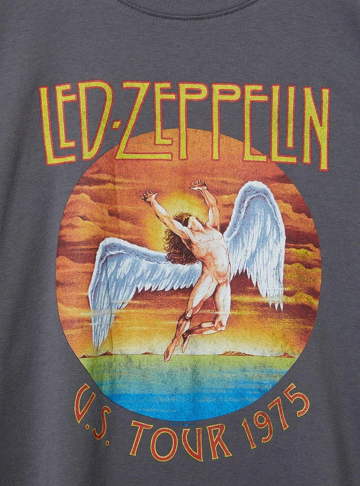 Led Zeppelin Oversized Fit Crew Cotton Tee