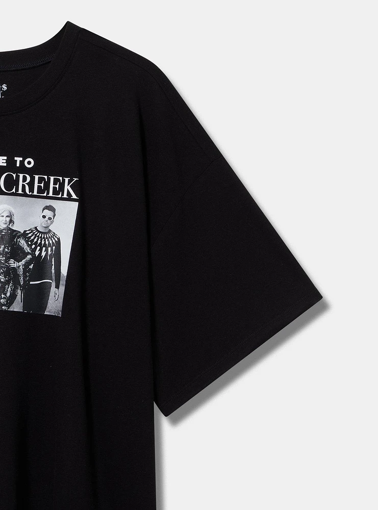 Schitt's Creek Oversized Cotton Crew Tunic Tee