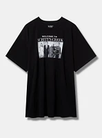 Schitt's Creek Oversized Cotton Crew Tunic Tee