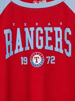 Texas Rangers Fitted Cotton Varsity Tee