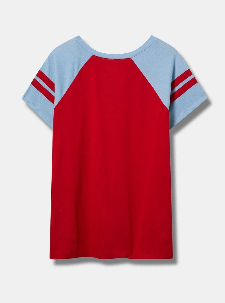 Texas Rangers Fitted Cotton Varsity Tee