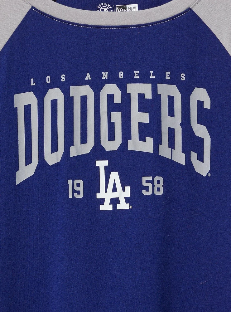 Los Angeles Dodgers Fitted Cotton Varsity Tee