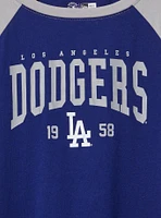 Los Angeles Dodgers Fitted Cotton Varsity Tee