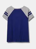 Los Angeles Dodgers Fitted Cotton Varsity Tee