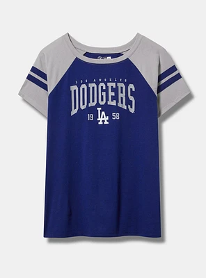 Los Angeles Dodgers Fitted Cotton Varsity Tee