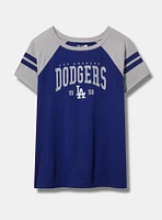 Los Angeles Dodgers Fitted Cotton Varsity Tee