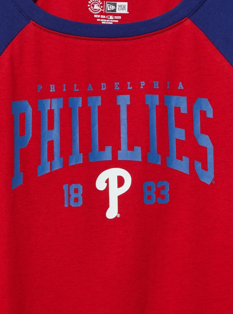 Philadelphia Phillies Fitted Cotton Varsity Tee