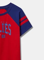 Philadelphia Phillies Fitted Cotton Varsity Tee