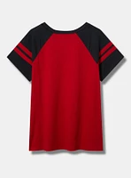 Cincinnati Reds Fitted Cotton Varsity Tee