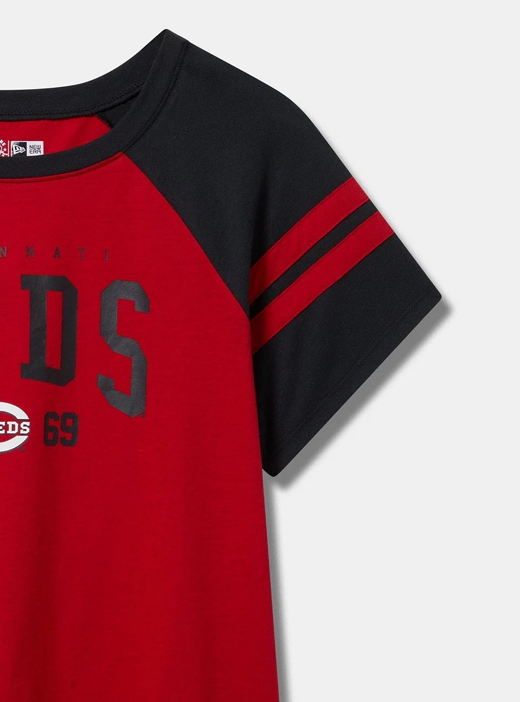 Cincinnati Reds Fitted Cotton Varsity Tee