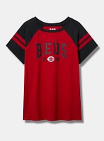 Cincinnati Reds Fitted Cotton Varsity Tee