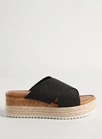 Cross-Band Espadrille Wedge (WW