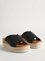 Cross-Band Espadrille Wedge (WW