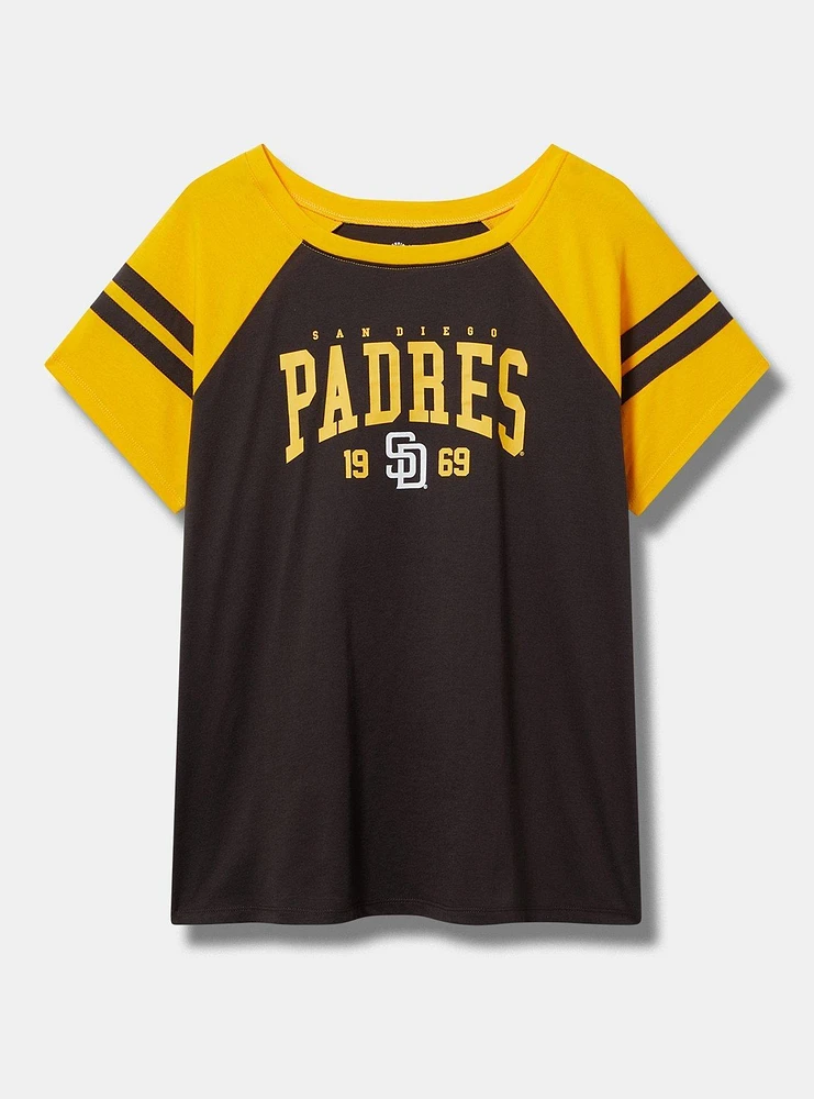 San Diego Padres Fitted Cotton Varsity Tee