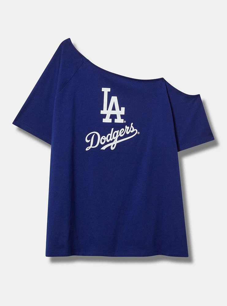 Los Angeles Dodgers Cotton Off-Shoulder Tee