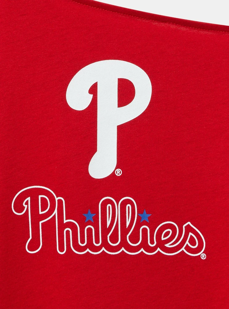 Philadelphia Phillies Cotton Off-Shoulder Tee