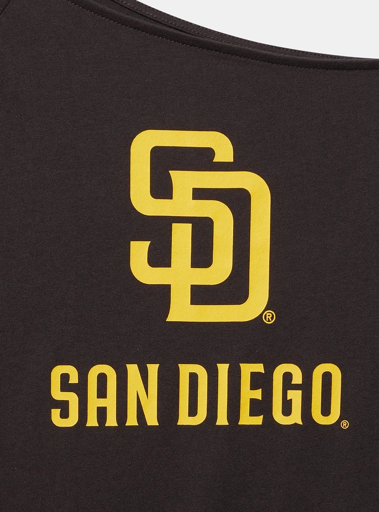 San Diego Padres Cotton Off-Shoulder Tee