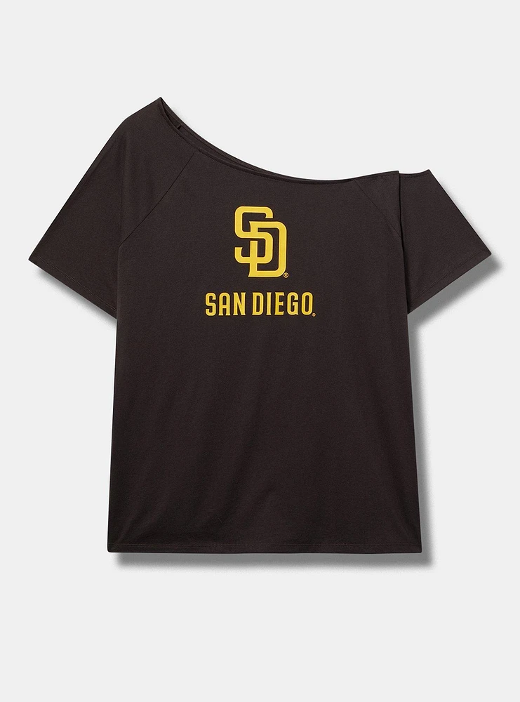 San Diego Padres Cotton Off-Shoulder Tee