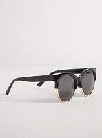 Retro Cateye Smoke Lens Sunglasses