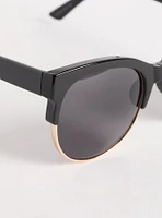 Retro Cateye Smoke Lens Sunglasses