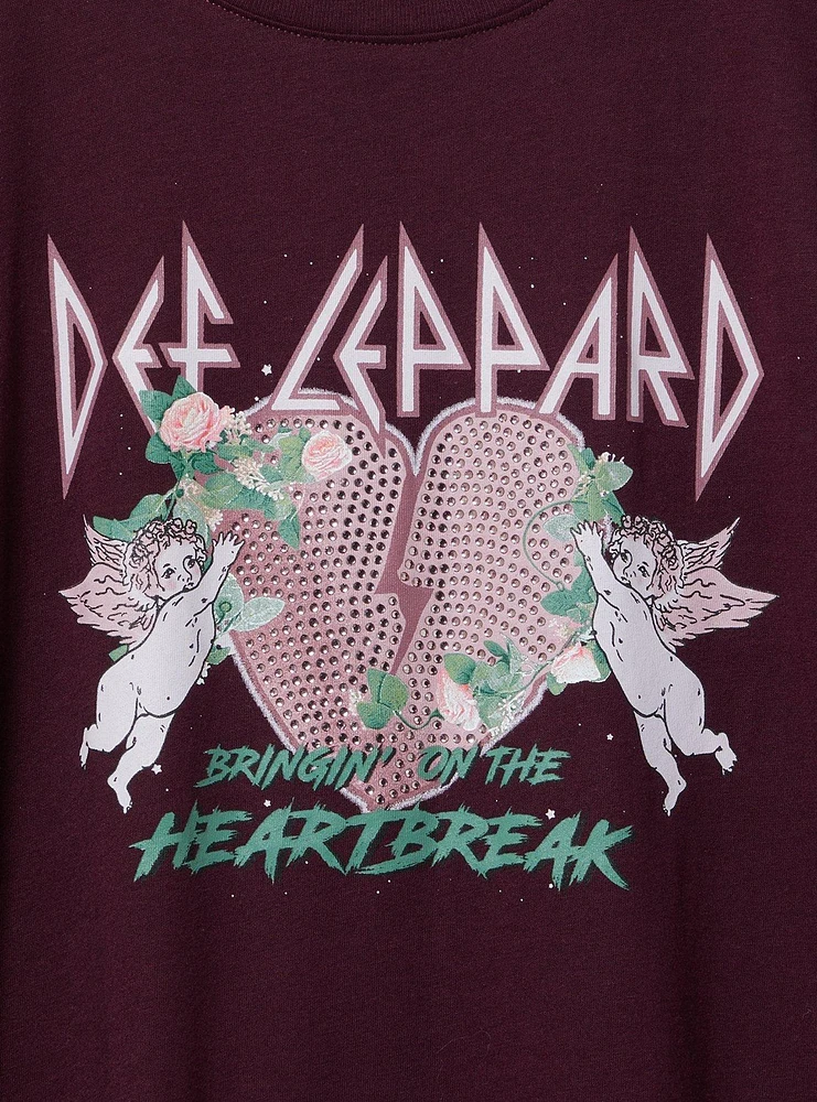 Def Leppard Oversized Fit Crew Cotton Tee