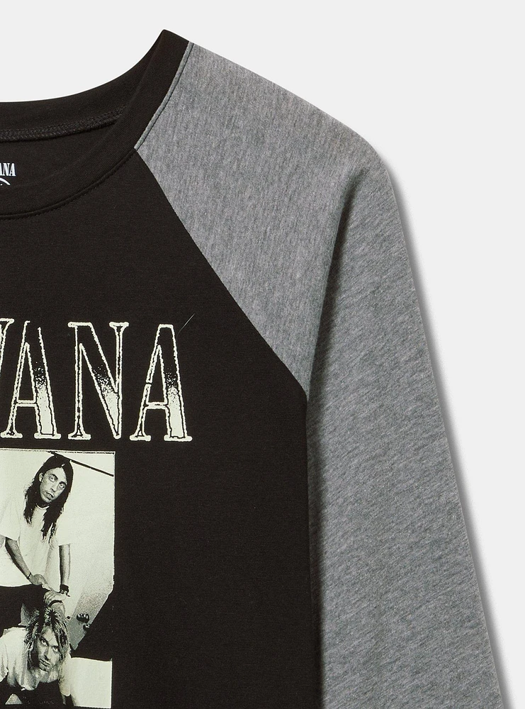 Nirvana Raglan Cotton Tee