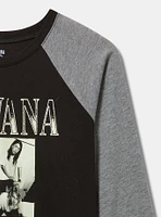 Nirvana Raglan Cotton Tee