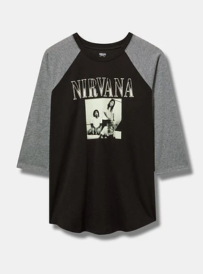 Nirvana Raglan Cotton Tee