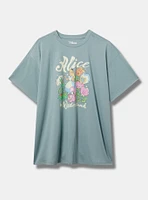 Alice Wonderland Oversized Crew Cotton Tunic Tee